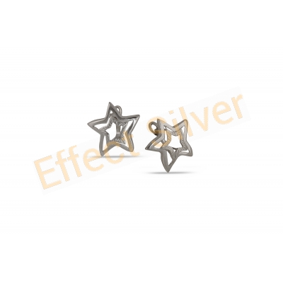 Silver earrings - Stars